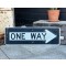 One Way Verkehrsschild