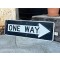 One Way Verkehrsschild