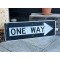 One Way Verkehrsschild
