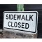 Sidewalk Closed Verkehrsschild