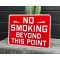 No Smoking Beyongd This Point Schild