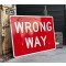 Wrong Way Verkehrsschild