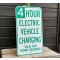 4 Hour Electric Vehicle Charging Verkehrsschild