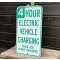 4 Hour Electric Vehicle Charging Verkehrsschild