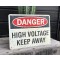Danger - High Voltage Keep Away Schild