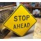 XXL Stop Ahead Verkehrsschild