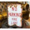 No Parking Fire Lane Verkehrsschild