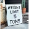 Weight Limit 5 Tons Verkehrsschild