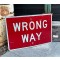 XL Wrong Way Verkehrsschild
