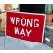 XL Wrong Way Verkehrsschild
