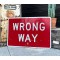 XL Wrong Way Verkehrsschild