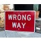 XL Wrong Way Verkehrsschild