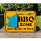 BBQ Zone mit Schwein Schild