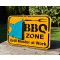 BBQ Zone mit Schwein Schild