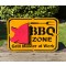 BBQ Zone mit Schwein Schild