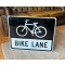 Bike Lane Verkehrsschild
