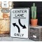 Center Lane Only Verkehrsschild