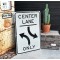 Center Lane Only Verkehrsschild