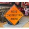 XL Road Construction Ahead Schild