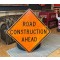 XL Road Construction Ahead Schild
