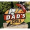 Dad´s Grill Schild