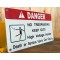 Danger - No Trespassing Keep Out Emailleschild