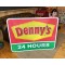 XXL Denny´s 24 Hours Schild