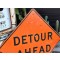 XXL Detour Ahead Schild