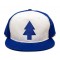 Retro Cap - Dipper Blue Pine Tree Snapback Cap