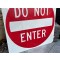 XXL Do Not Enter Verkehrsschild