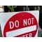 XXL Do Not Enter Verkehrsschild