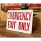Emergency Exit Only Schild