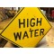 XL High Water Verkehrsschild (Holz!)