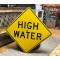 XL High Water Verkehrsschild (Holz!)