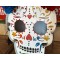 Dia de los Muertos Flower Skull