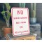 No Skateboarding Bike Riding or Rollerblading Schild