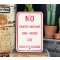 No Skateboarding Bike Riding or Rollerblading Schild