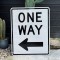 One Way Verkehrsschild