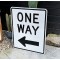 One Way Verkehrsschild