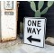 One Way Verkehrsschild