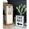 One Way Verkehrsschild