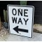One Way Verkehrsschild