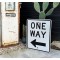One Way Verkehrsschild