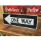 One Way Verkehrsschild