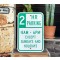 2 Hour Parking 8AM - 6PM Schild