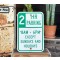 2 Hour Parking 8AM - 6PM Schild
