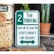2 Hour Parking 8AM - 6PM Schild
