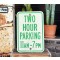 Two Hour Parking 11AM - 7PM Schild