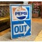 1970s Pepsi Cola Drive Out Schild