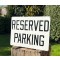 Reserved Parking Verkehrsschild